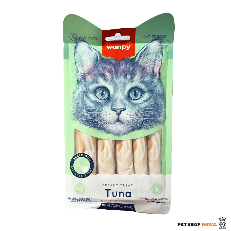 بستنی گربه ونپی طعم تن و صدف (Wanpy Tuna & scallop Cat Ice Cream)
